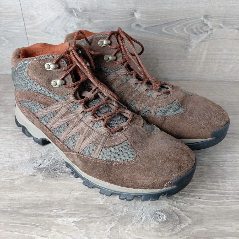 Timberland Boots Mens 14 Brown Mt Maddsen Leather Mid Waterproof Outdoor Hiking